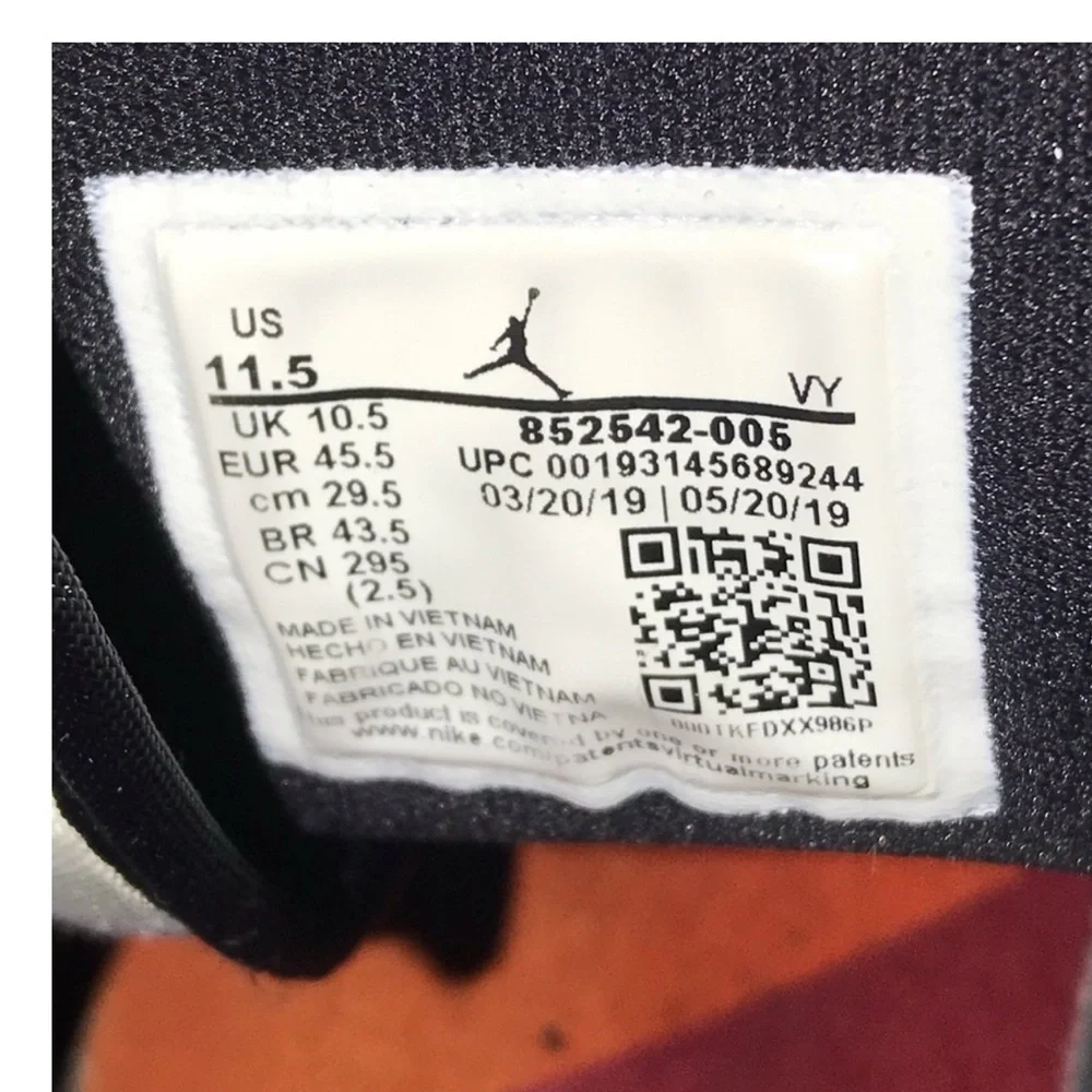 Air Jordan 1 SE Mid ‘Rivals’ 852542-006 Sneakers‎ Men’s Size 11.5